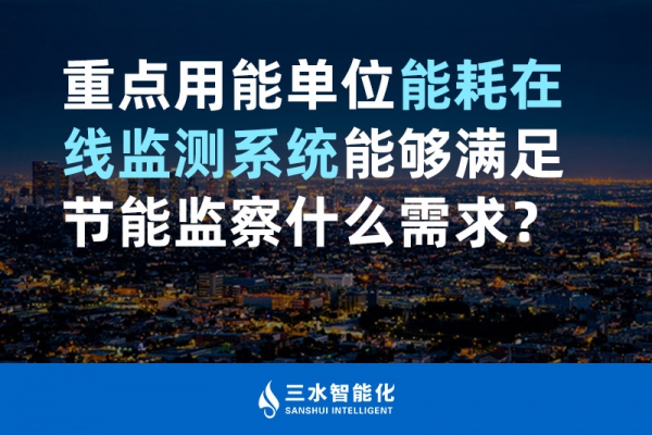 重點用能單位能耗在線監(jiān)測系統(tǒng)能夠滿足節(jié)能監(jiān)察什么需求？