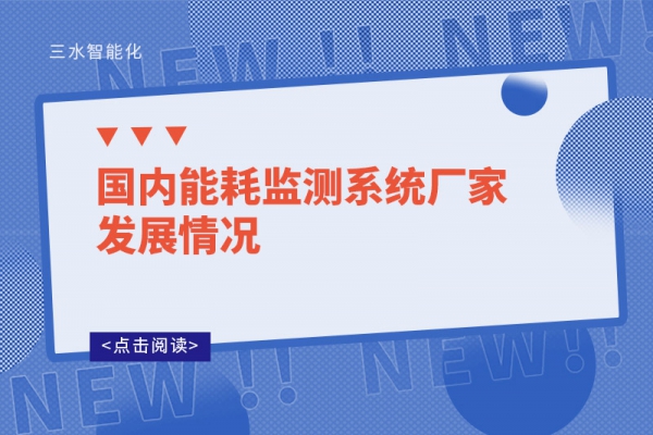 國(guó)內(nèi)能耗監(jiān)測(cè)系統(tǒng)廠(chǎng)家發(fā)展情況